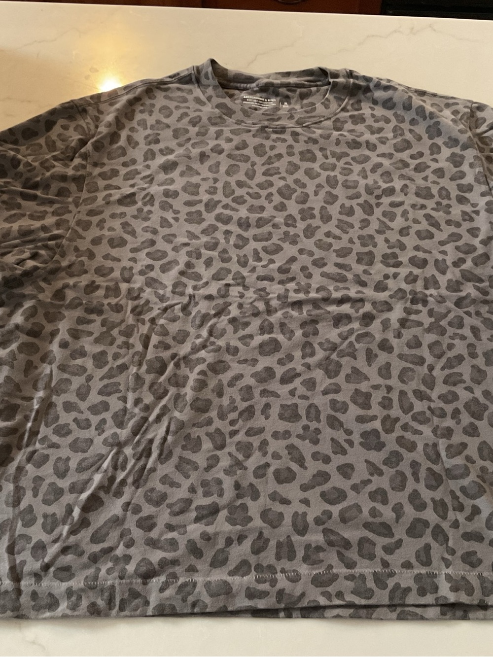 Abercrombie & Fitch Leopard-Print Short Sleeve Tee